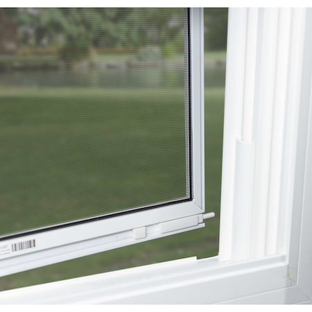 Ritescreen 28.75 in W x 34.188 in H Double hung Window Screen, DH3, Charcoal fiberglass Mesh, White DH3-C01-MSFG-L00-H34.188-W28.75